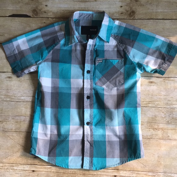 Hurley Other - Boys Hurley Plaid Top Size 6